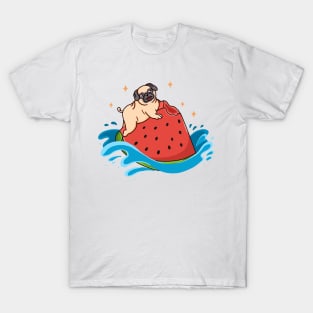 Pug Watermelon T-Shirt